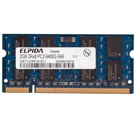 رم لپ تاپ 2 گیگابایت/Elpida DDR2 6400s MHz